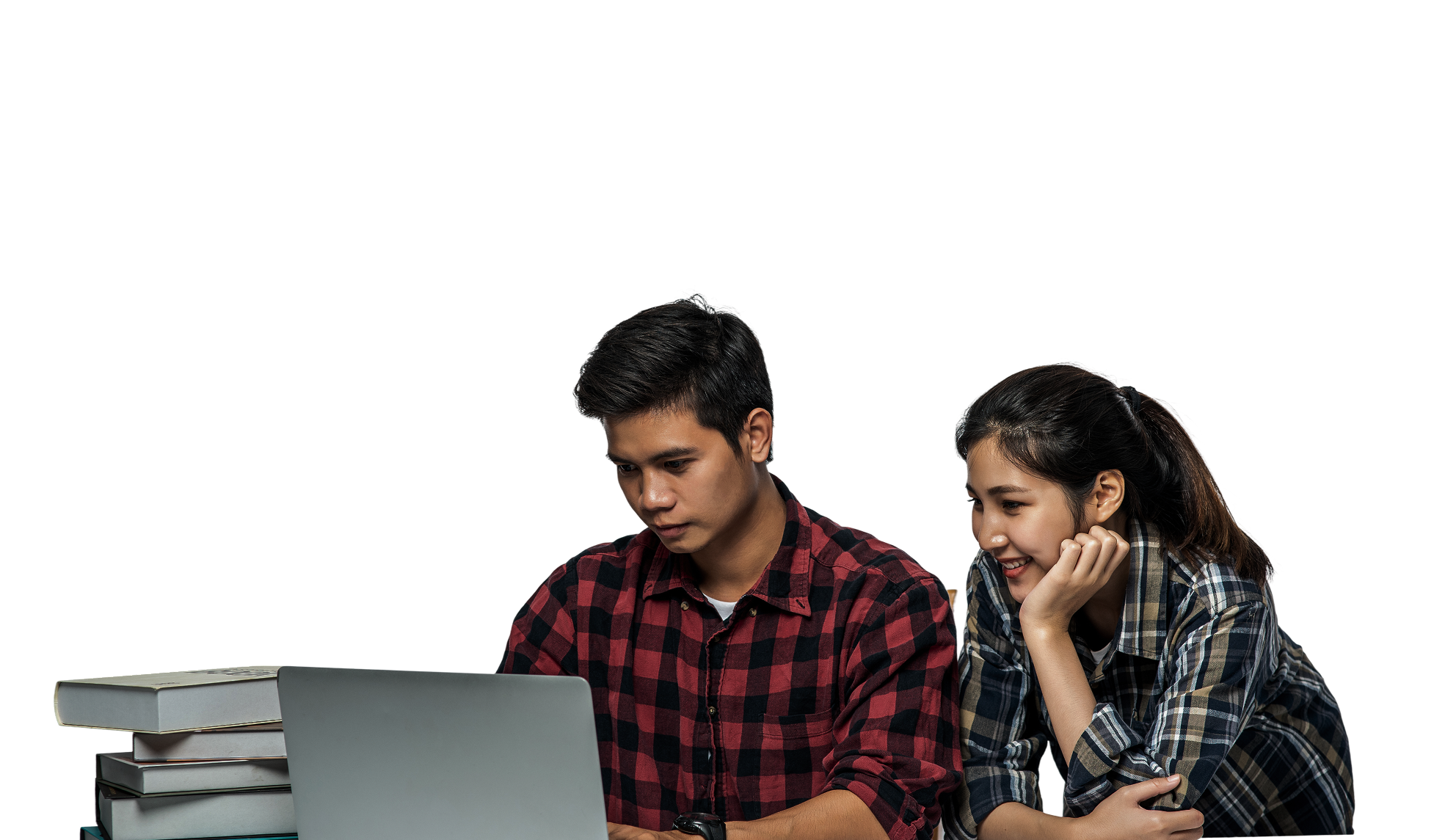 Students studying